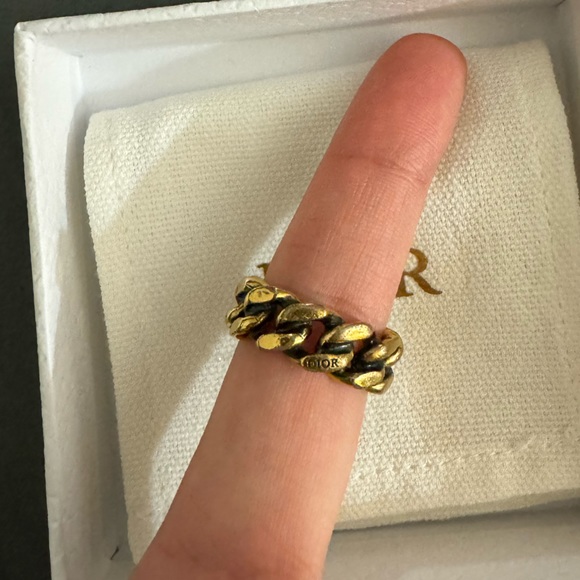 Dior CD Icon Chain Link Ring - Picture 5 of 6